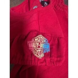 NWOT Harley Davidson toddler short sleeve red top 100% Cotton Motorcycle 18 M
